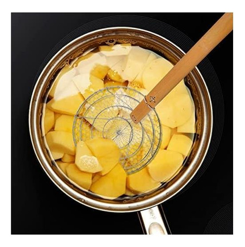 Colador De Acero Inoxidable Upkoch Con Mango, Tamiz De Malla