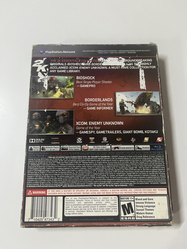 Jogo Ps3 Essentials Bioshock - Borderlands - Xcom: Enemy (Recondicionado)