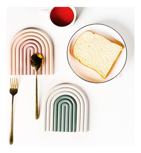Portavasos De Silicona Antideslizantes Para Mesa,
