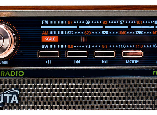 Outlet - Radio Retro Nisuta Nsrv21 Parlante Bluetooth Fm/am