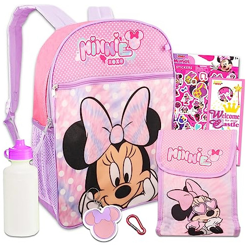 Mochila De Minnie Mouse De Disney Niñas, Niños ~ Paqu...