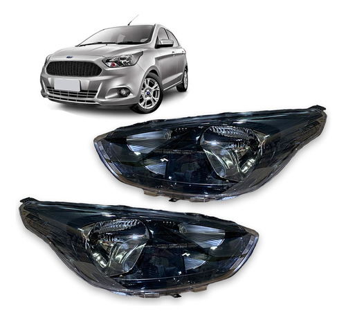 Par Farol Ka 2019 2020 2021 2022 Hatch Sedan Novo Negro