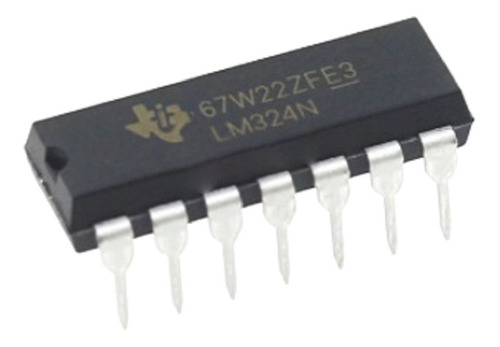 Integrado Lm324n  Lm324  Nte987   Operacional Cuadruple  Gp 