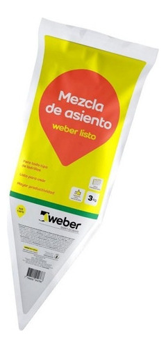 Imagen 3 de 5 de Mezcla Mortero De Asiento Listo Weber 3 Kilos Ladrillos Mm