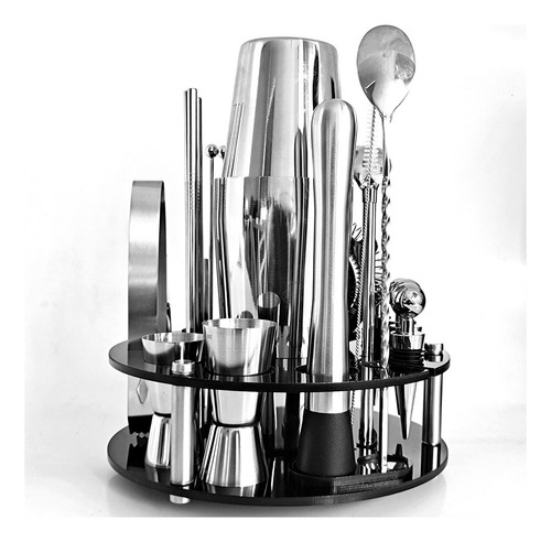 Kit Bar Cocktail Set Boston Coctelera Para Hacer Bebidas 30