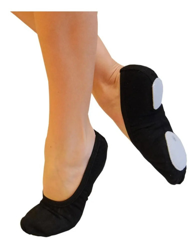 Zapatilla Danza Media Punta Badana Gabardina/lona Elastizada | MercadoLibre