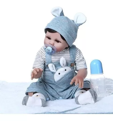 BEBÊ REBORN MENINO GABRIELL MEGA REALISTA TODO EM SILICONE - Maternidade  Mundo Baby Reborn