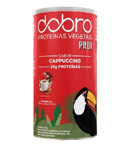 Proteína Vegana Cappuccino Dobro 450g - 20g/dose