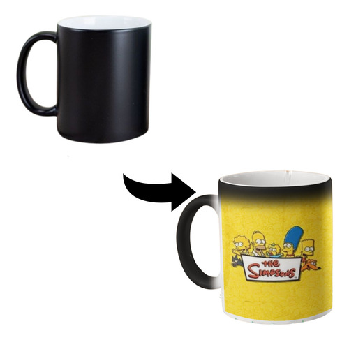 Taza Mágica Los Simpson Bart 320 Ml Bart Simpson