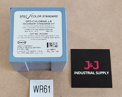 *new* Hach 2635300 Speccheck Color Standard Dpd-chlorine Jjq