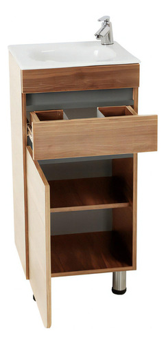 Mueble Corona Aluvia Miel Con Lavamanos 40x35