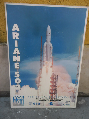 Quadro Espacial Ariane 502 De 1997 Importado 62cm X 44 Cm