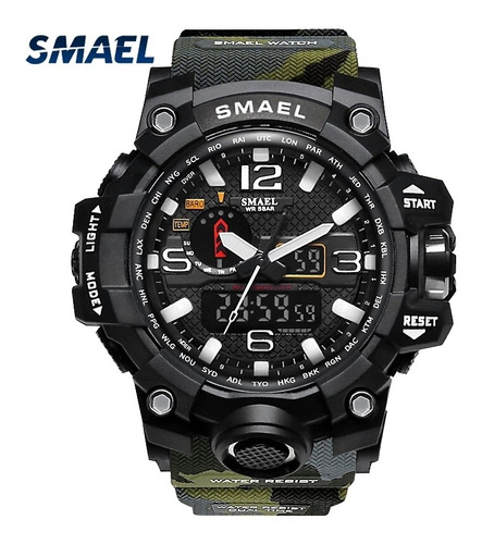 Relógio Masculino Militar Smael 1545 Shock Original Promoção