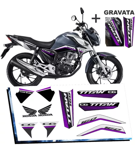 Adesivos Filete Moto Roda Honda Fan 160 2018/ Azul Refletivo