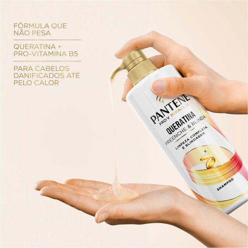 Shampoo Pantene Queratina 510ml