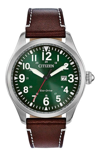 Reloj Citizen Eco-drive Hombre Bm6838-09x Verde Militar