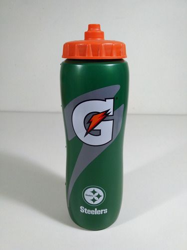 Botella Squeeze Deportiva Verde Gatorade Steelers Nfl (Usado)