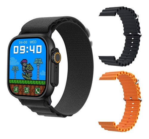 Hk8 Ultra Nfc Smart Watch 2 Correas Extra Reloj Deportivo