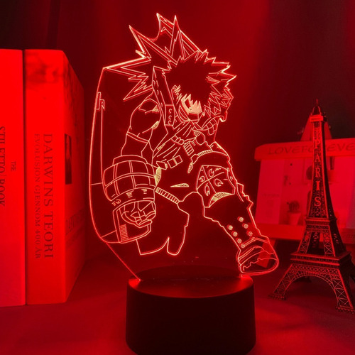 Lámpara 3d Anime My Hero Academia Katsuki Bakugo Night Light