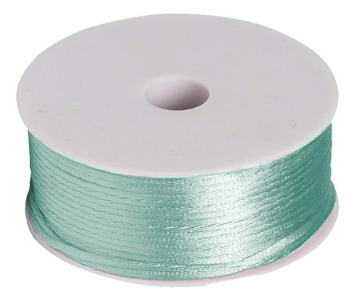 Cordao De Cetim Rabo De Rato Luli 2mm Rolo Com 50 Metros Cor Azul Turquesa 54