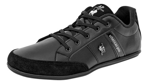 Tenis Mod 2459 Para Hombre American Polo Color Negro D1