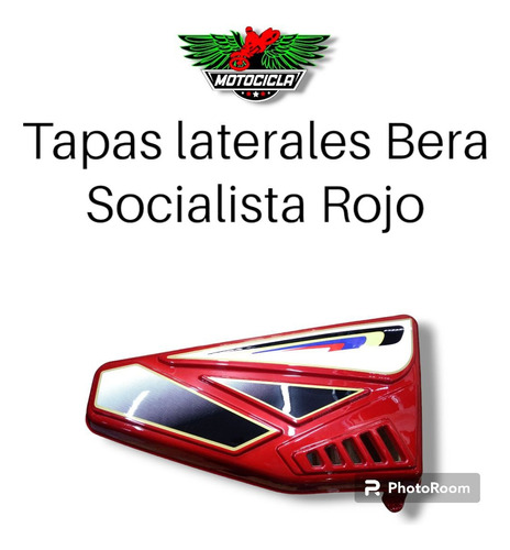 Tapas Laterales Moto Bera Socialista Rojo