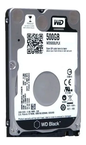 interno Western Digital WD Black WD5000LPLX 500GB negro