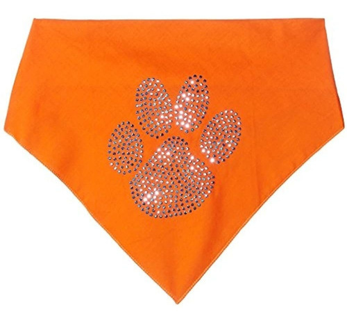 Espejito Mascota Pata Azul Rhinestone Perro Bandana