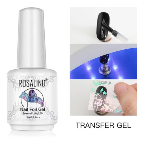 Transfer Gel Uv Pegante Para Foil Uñas 