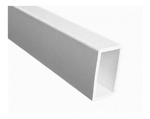 Perfil De Aluminio Tubo 70x40mm Blanco X 3 Metros