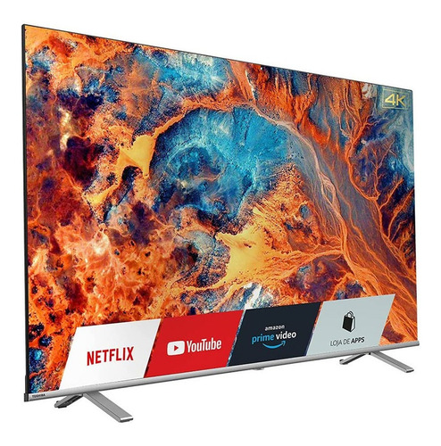 Imagem 2 de 9 de Tela Toshiba Tb004 50 Polegadas 4k Smart Hdr Hdmi Usb