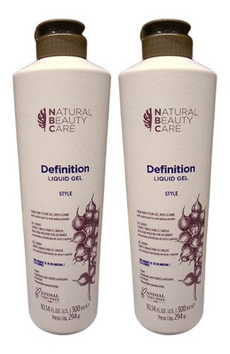 2 Piezas Definition 300 Ml Gel Líquido Para Marcar Rizos 