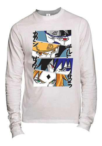 Playera M Larga Naruto -ojos Ninja Shinibi Eyes