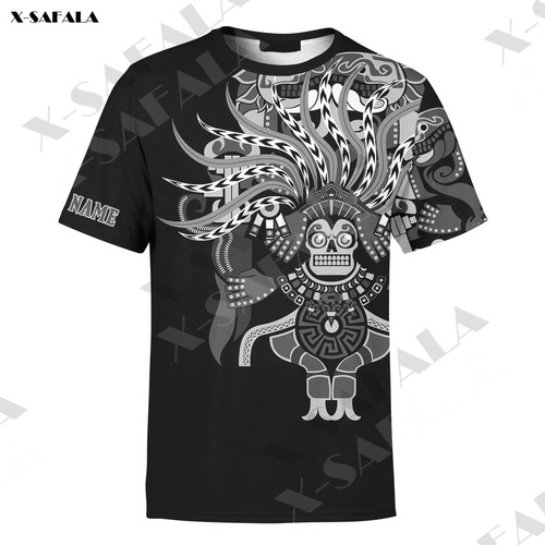 Camiseta Con Estampado 3d De Máscara De Lucha Libre Mexicana