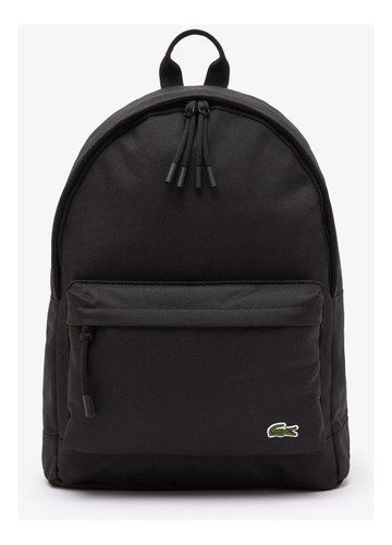 Lacoste Mochila Unissex Com Compartimento Para Computador Cor Preto