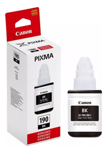 Tinta Canon Gi-190 Negro 135ml G1100 G1110 G2100