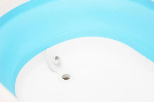 Imagen 3 de 7 de Bañera Plegable Bebe Infantil Tapon Marca Mega Baby