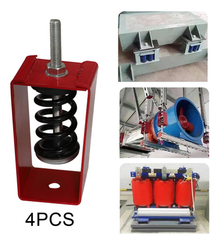 4 Piezas Portes De Aislador De Vibración De 10 A 20 Kg