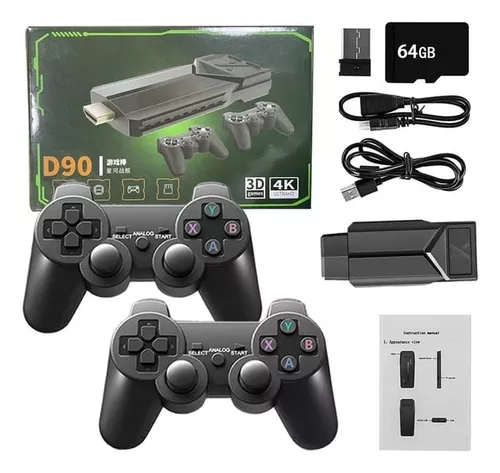 Super game retro box 20 mil jogos 64GB com dois controles tipo Ps2