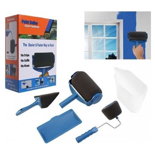 Set Rodillo Para Pintar Fácil Antiderrame Recargable