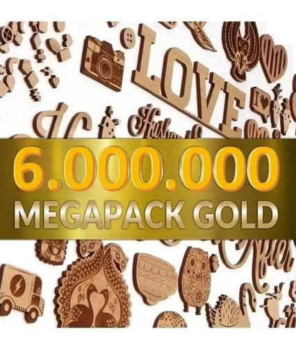 Super Kit Gold 6.000.000 Vectores Corte Láser Cnc 2d 3d