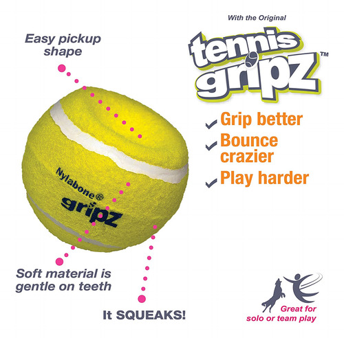 Pelota De Tenis Nylabone Power Play De Juguete Para Perros G