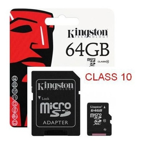 Memoria Micro Sdxc 64gb Kingston Sdc10g2/64gb Class 10 3,0