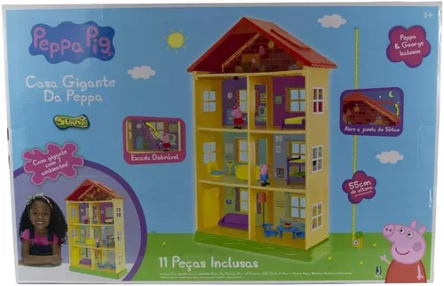 Casa Gigante Da Peppa Pig 55 Cm Com Peppa E George Inclusos - Ri Happy