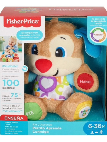 Peluche Interactivo Perrito Aprende Conmigo Fisher Price