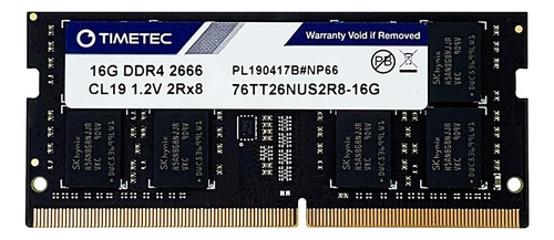 Memoria Ram Timetec, 16 Gb, Ddr4, 2666 Mhz, Cl19, Sodimm