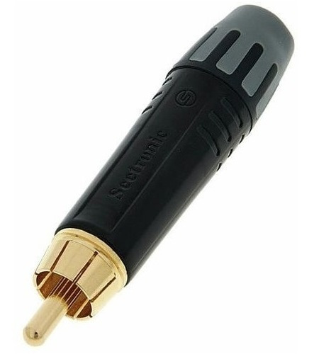 Ficha Conector Rca Macho Metalico - Seetronic Mt380