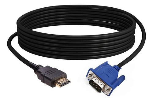 Cable Hdmi A Vga De 3 Metros Pasivo Hdcp Video No Adaptador