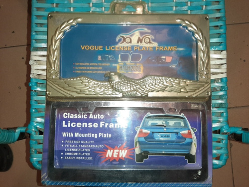 Porta Placas Metálico Nuevos Precio De Regalo