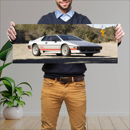 Cuadro 30x80cm Auto 1983 Lotus Turbo Esprit Us 4 37